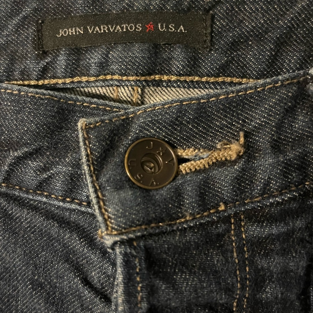 John Varvatos Men's Wight Skinny Jeans With Button Fly Size 34 - Picture 3 of 10